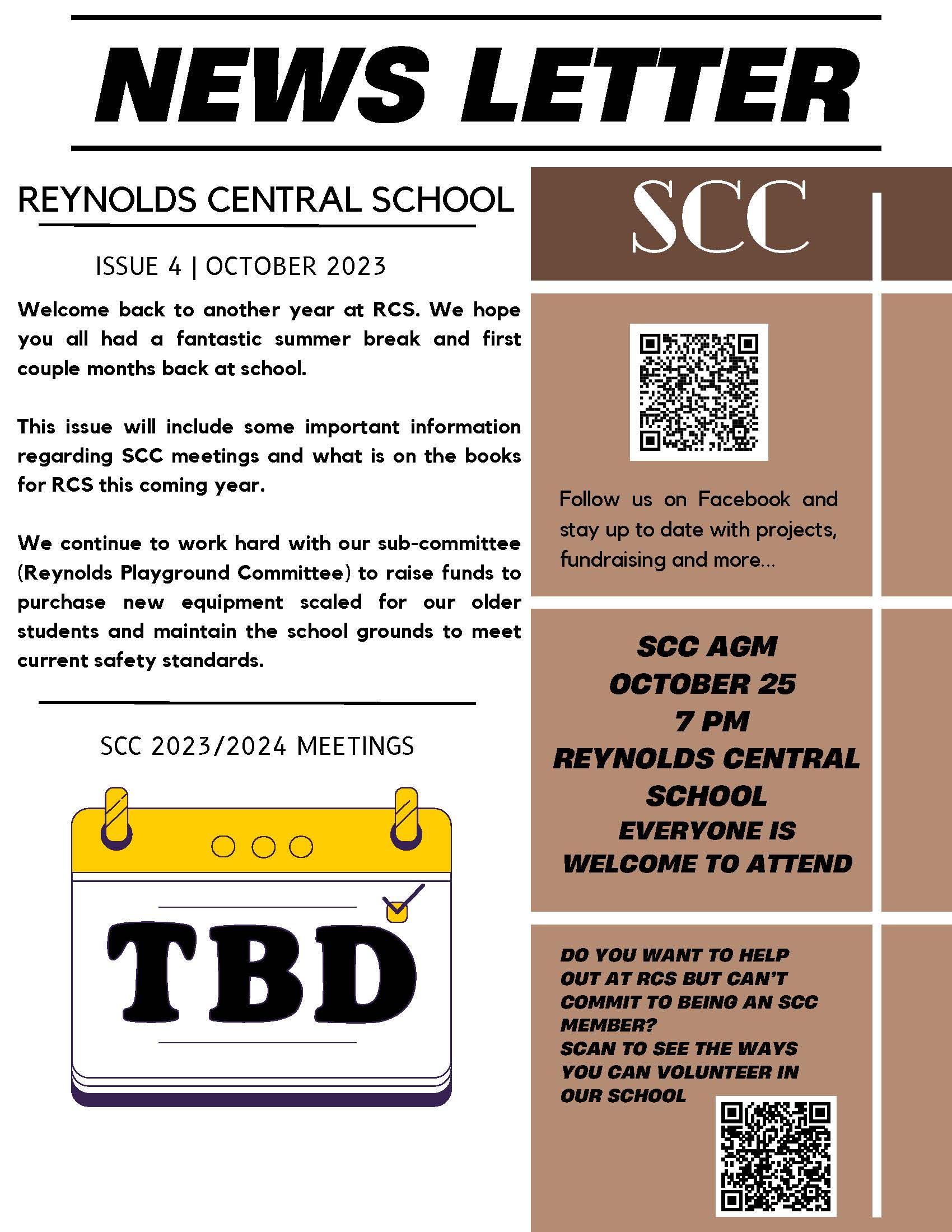 Reynolds SCC Newsletter October 2023