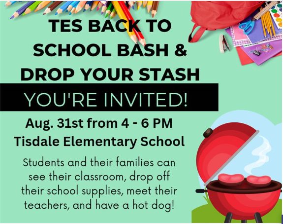 Welcome Back School Bash and Drop off your Stash!