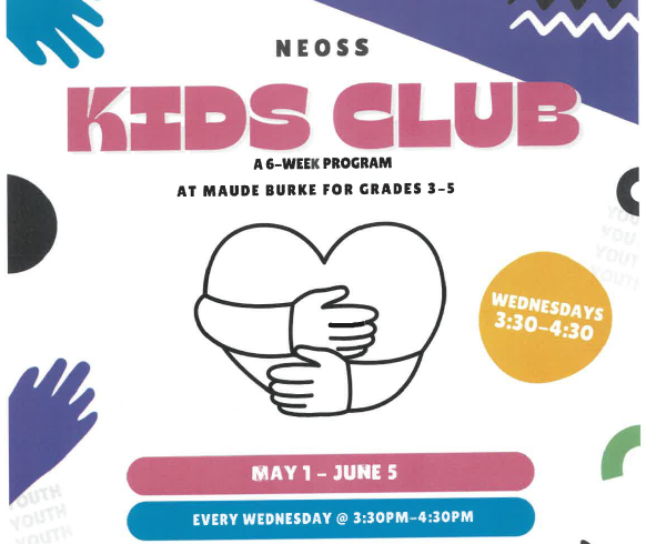 Gr 3-5 Kids Club May 1 - June 5 3:30-4:30 Wed
