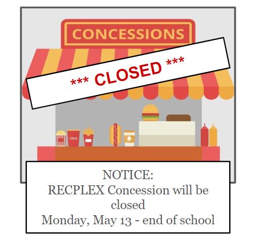 RECPLEX Concession CLOSED